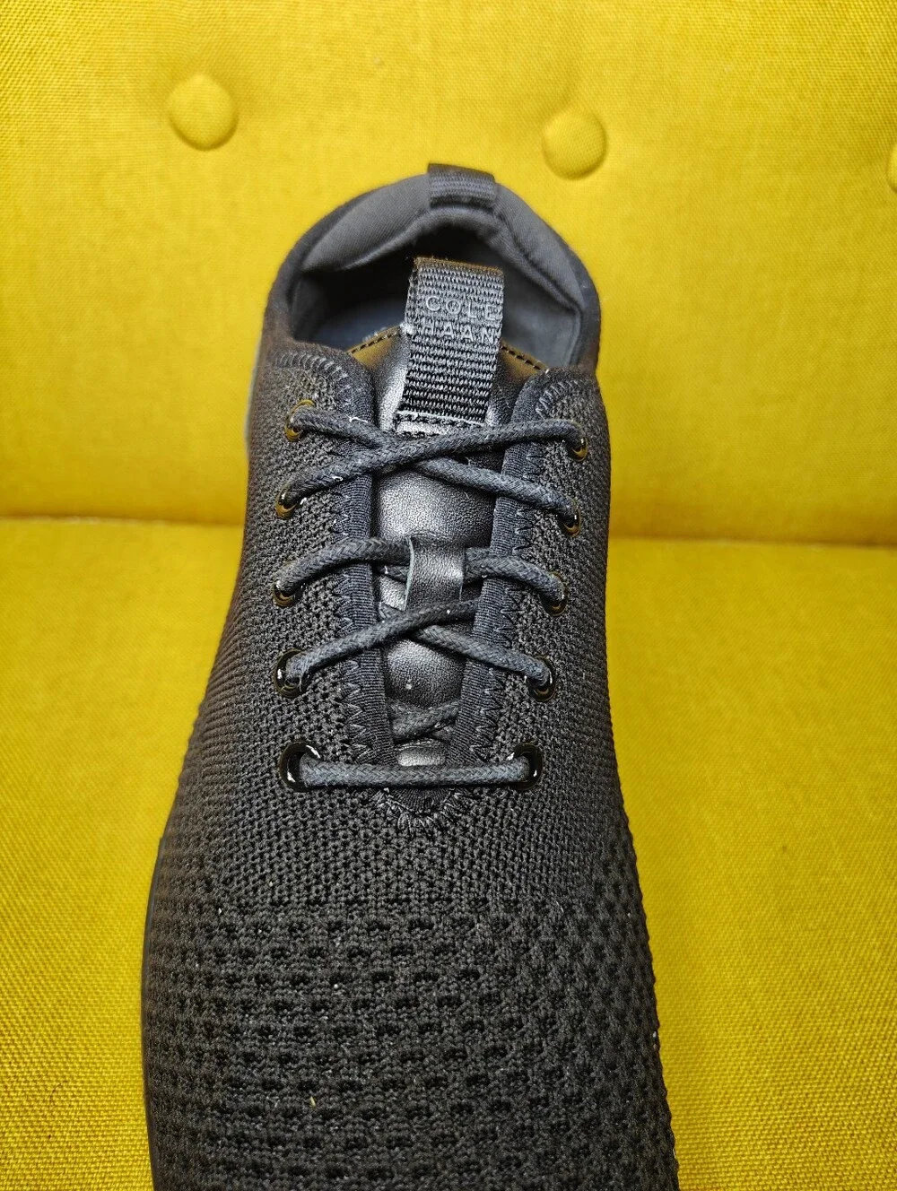 Cole Haan Grand Plus Essex Distance Knit Sneakers Lace Up Shoes Black Men 12W